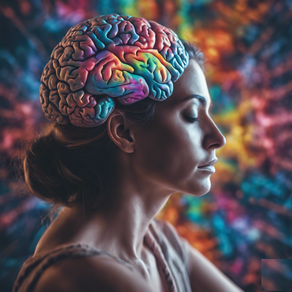 Imagen IA cerebro iluminado